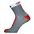 Socquettes ULTRACARBONSOCKS Gris/Rouge Taille 43/47